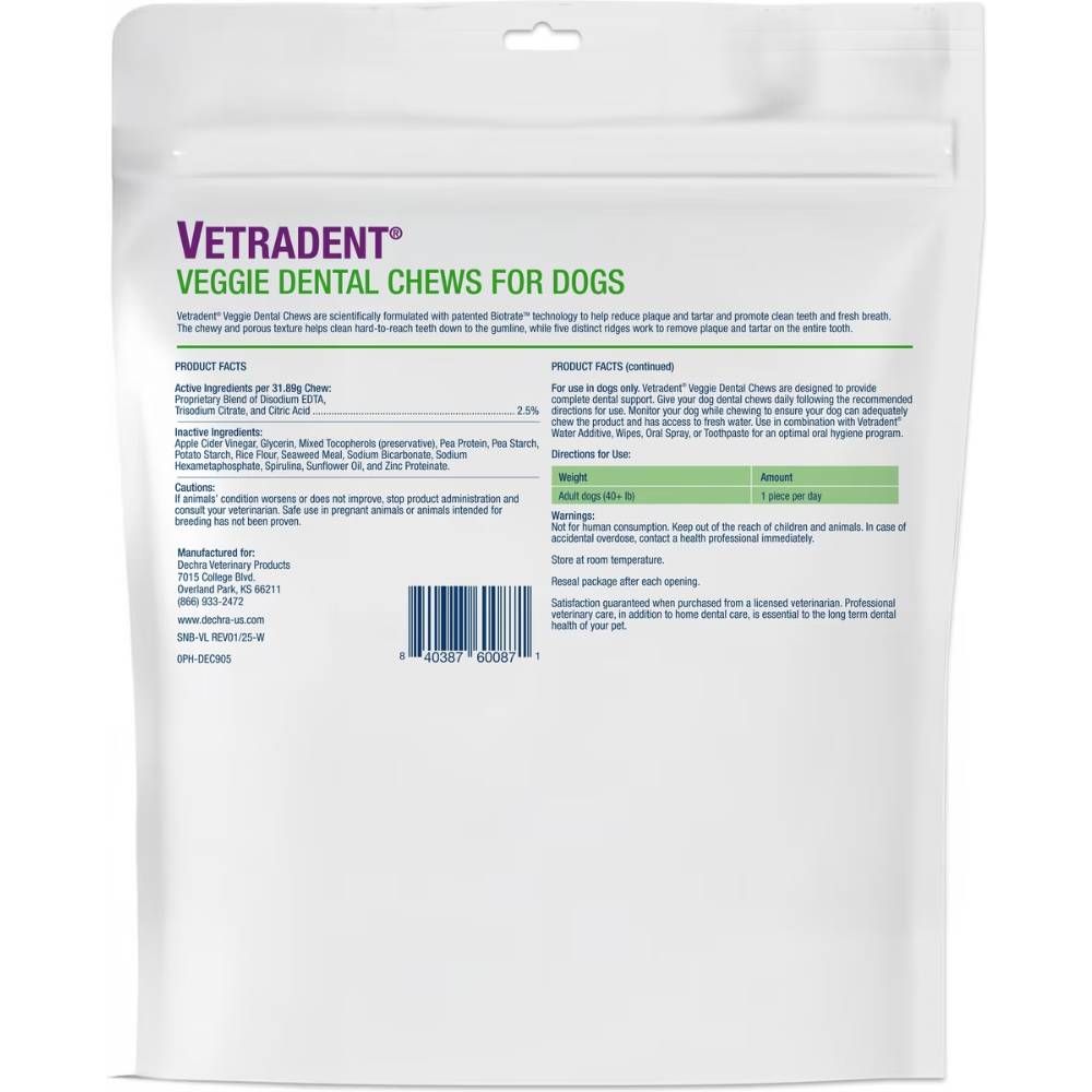 VETRADENT-VEGGIE-DENTAL-CHEWS-41-LBS-30-CT