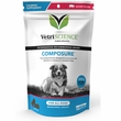 VetriScience Composure Calming Supplement for Dogs - Bacon Flavor (120 Bite-Sized Chews)