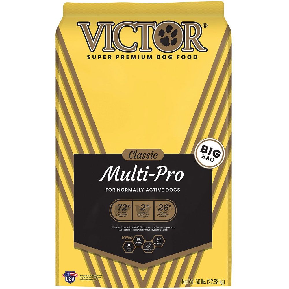 VICTOR Classic MultiPro Dry Dog Food, 50lb bag On Sale EntirelyPets