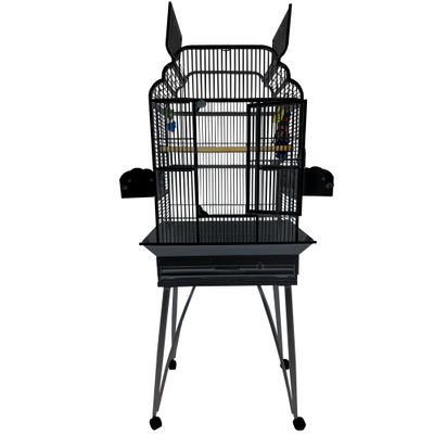 VICTORIAN-OPEN-TOP-BIRD-CAGE-PLATINUM-26X20
