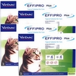 Virbac EFFIPRO Plus Flea & Tick Spot Treatment for Cats, over 1.5 lbs, 12 Doses (12-mos. supply)