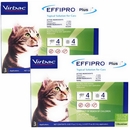 Virbac EFFIPRO Plus Flea & Tick Spot Treatment for Cats, over 1.5 lbs, 6 Doses (6-mos. supply)