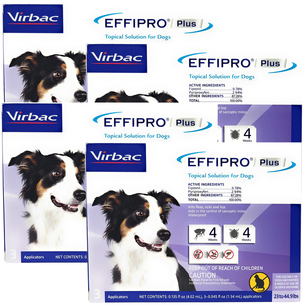VIRBAC-EFFIPRO-FLEA-TICK-SPOT-DOGS-23-44-LBS-12-DOSES