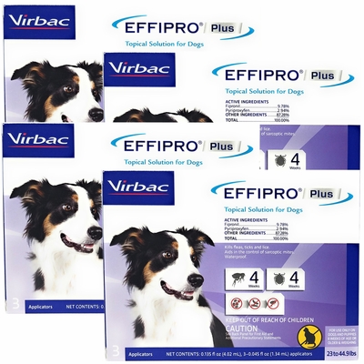 VIRBAC-EFFIPRO-FLEA-TICK-SPOT-DOGS-23-44-LBS-12-DOSES