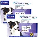Virbac EFFIPRO Plus Flea & Tick Spot Treatment for Dogs, 23-44.9 lbs, 6 Doses (6-mos. supply)