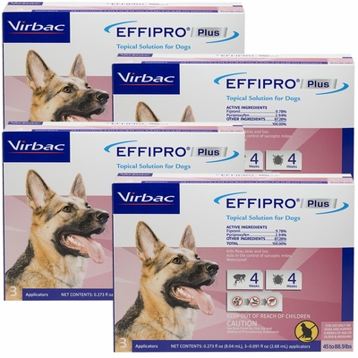 VIRBAC-EFFIPRO-FLEA-TICK-SPOT-DOGS-45-88-LBS-12-DOSES