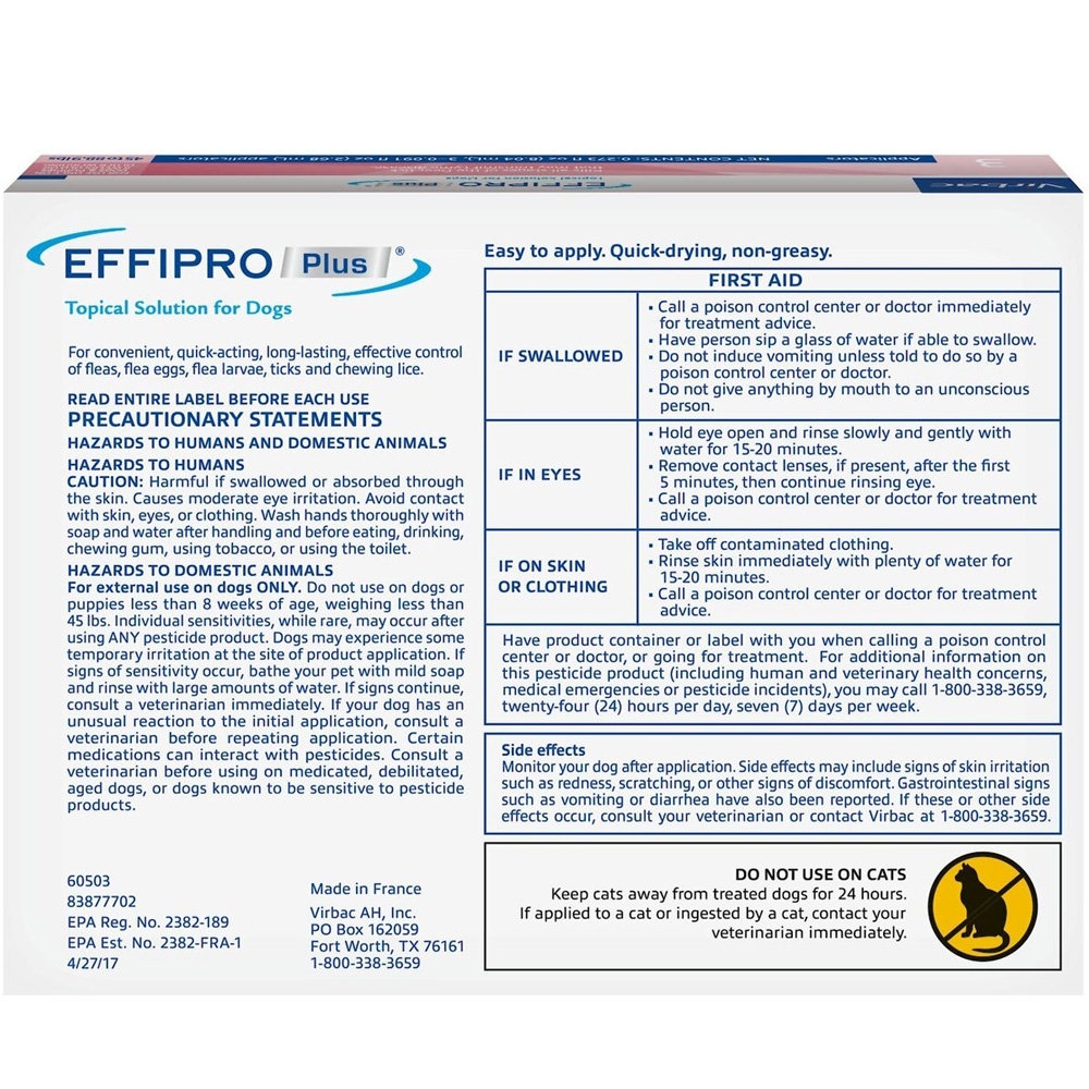 VIRBAC-EFFIPRO-FLEA-TICK-SPOT-DOGS-45-88-LBS-12-DOSES