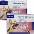 Virbac EFFIPRO Plus Flea & Tick Spot Treatment for Dogs, 45-88.9 lbs, 6 Doses (6-mos. supply)