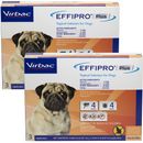 Virbac EFFIPRO Plus Flea & Tick Spot Treatment for Dogs, 5-22.9 lbs, 6 Doses (6-mos. supply)
