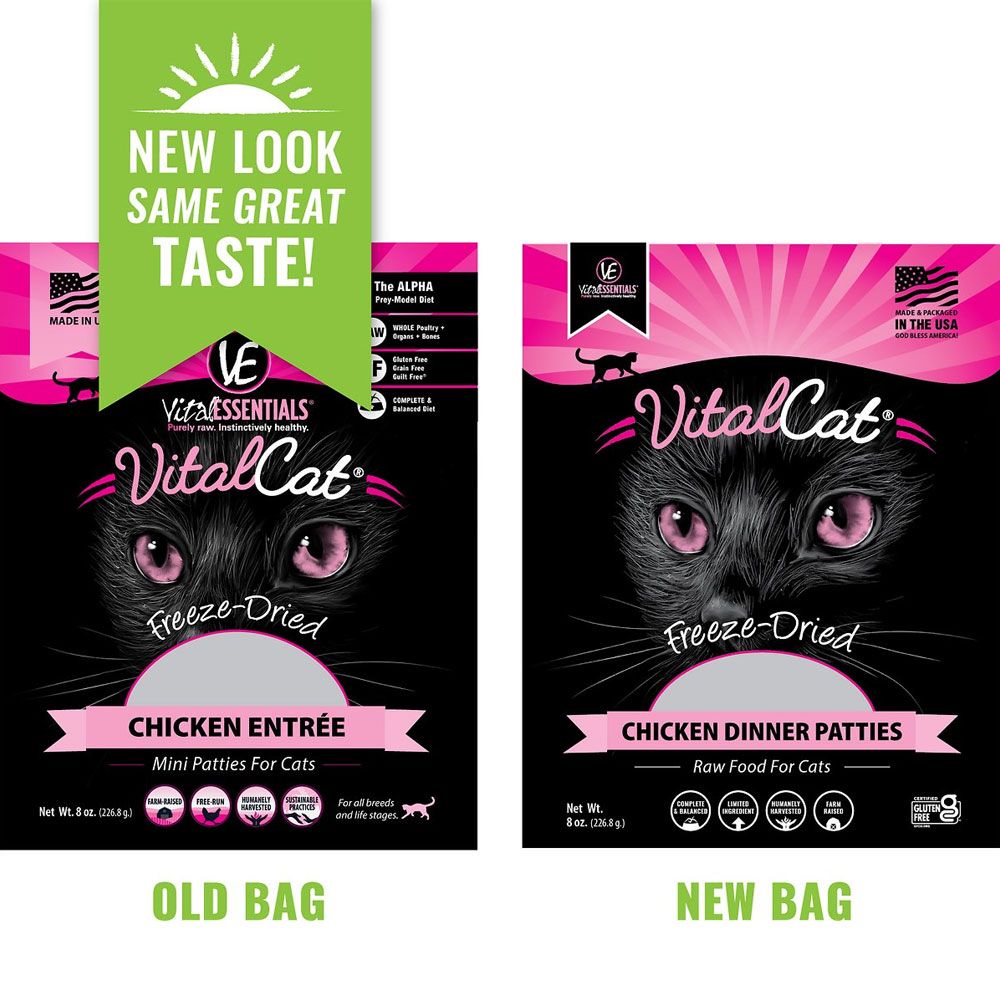 Vital Essentials Chicken Dinner Patties GrainFree Limited Ingredient