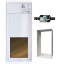 Wi-Fi Smartphone Controlled Large Opening Power Pet Door for Wall Installations