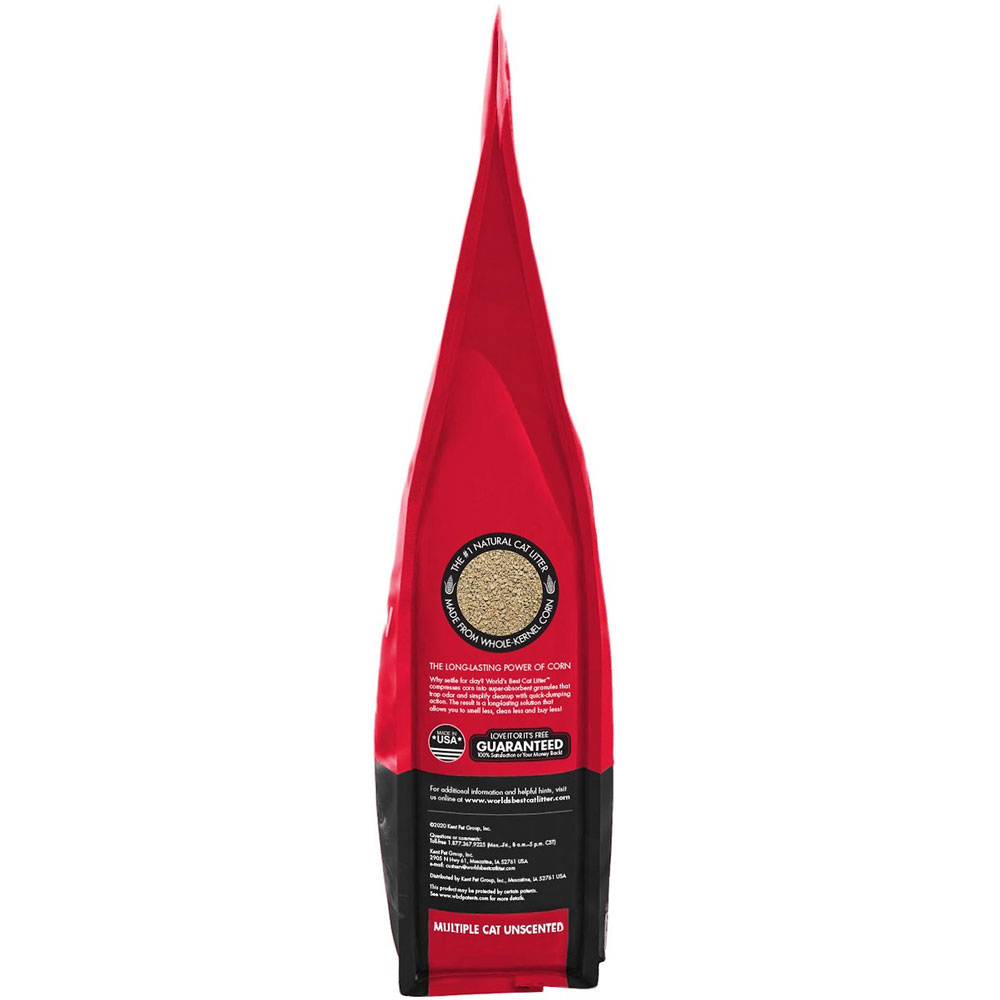 World's Best MultiCat Unscented Clumping Corn Cat Litter, 8lb bag