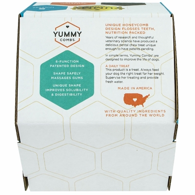 YUMMYCOMBS-MINIHEXI-FLOSSING-DENTAL-TREATS-2PCK-DOGS-13-25LBS-SMALL-14CT