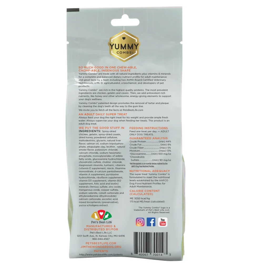 YUMMYCOMBS-PEG-ABLE-FLOSSING-DENTAL-TREATS-DOGS-OVER-100LBS-XLARGE-4CT