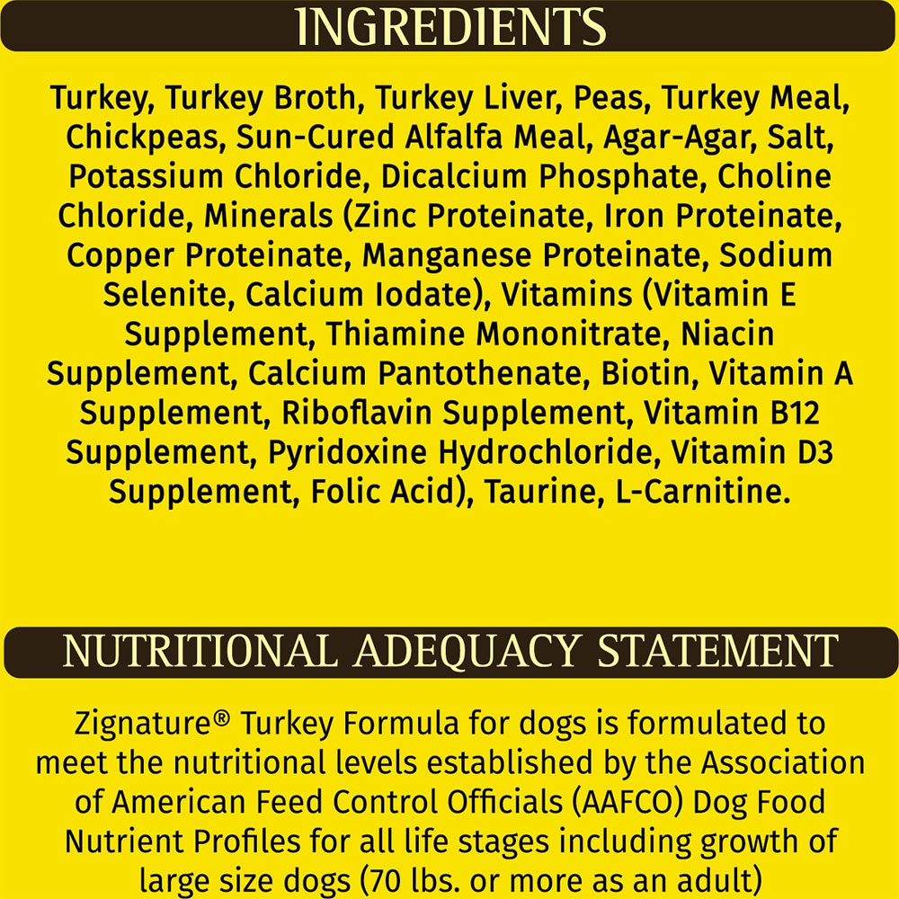 Zignature Turkey Limited Ingredient Formula GrainFree Canned Dog Food