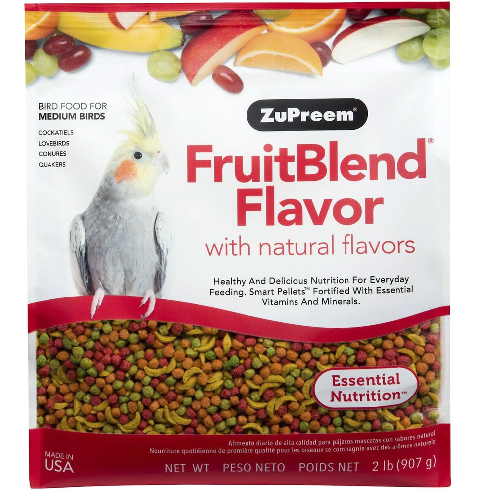 ZuPreem FruitBlend Flavor with Natural Flavors Daily Medium Bird Food