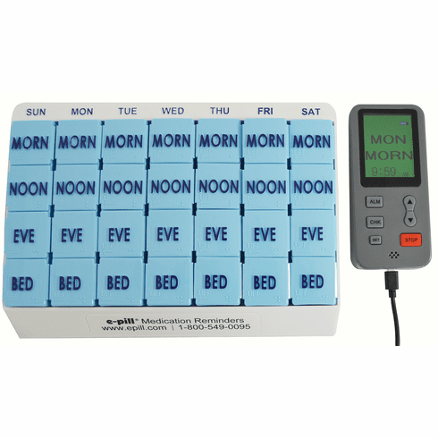 4 Alarm MedGlider Home Plus <br> 7 Day x 4  Compartments per Day</br>