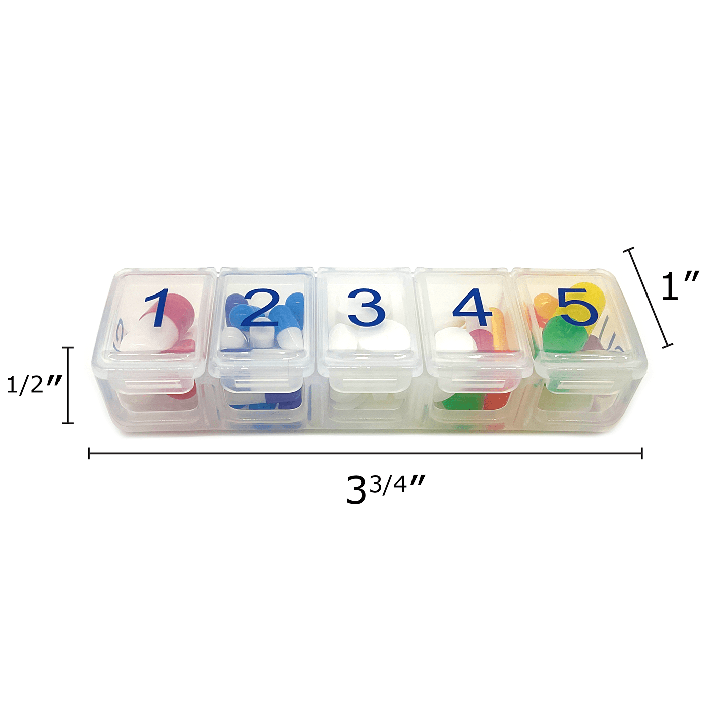 Weekly Pill Organizer 5 Times A Day