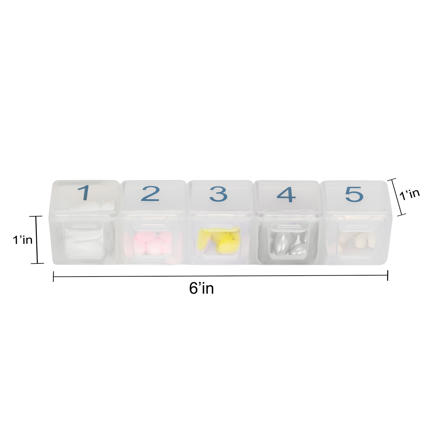 5 Times a Day x 7 Day Large Pill Organizer