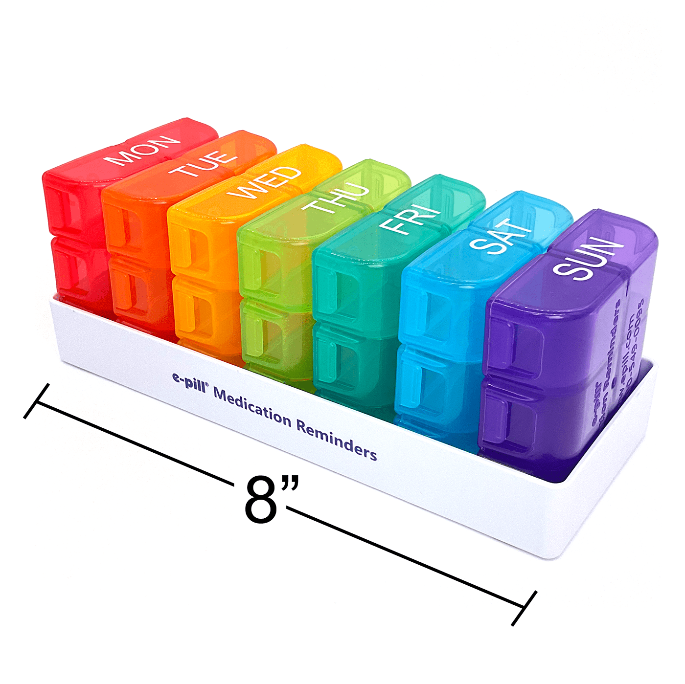 Pillbox Organizer with Reminder 7 Day x 6 Compartments per Day