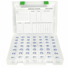 7 Times a Day x 7 Day<br>Clear Pillbox Organizer