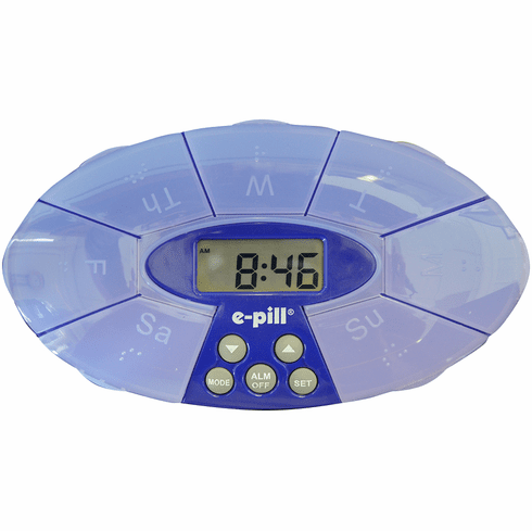 e-pill | Turtle | Weekly 4 Alarm | Pillbox
