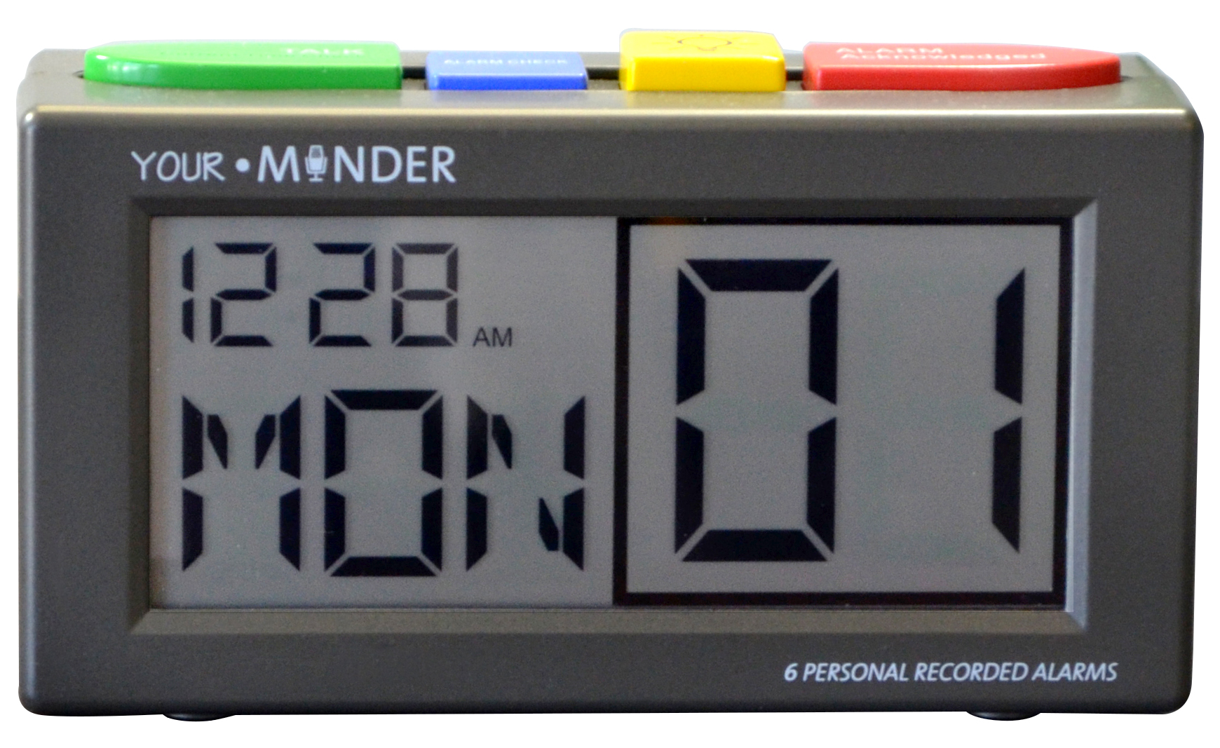 MedCenter Alarm Clock Up to 6 Daily Alarms