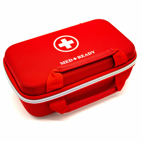 PuffMinder Large MedReady<br>Secure Asthma Inhaler and Peak Flow Meter Case 