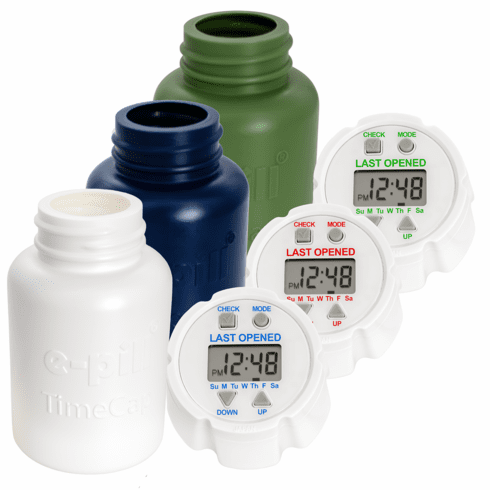 TimeCap & Bottle Last Opened <br>Time Stamp with Reminder - 3 Pack