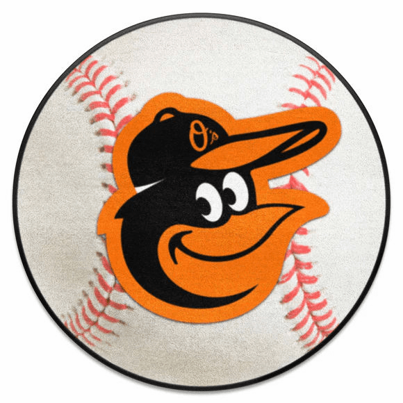 Baltimore Orioles MLB 27" Round Baseball Rug