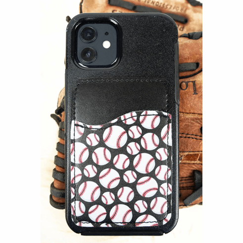 Baseball Cell Phone Pocket with Stick-on Design<br>LESS THAN 10 LEFT!