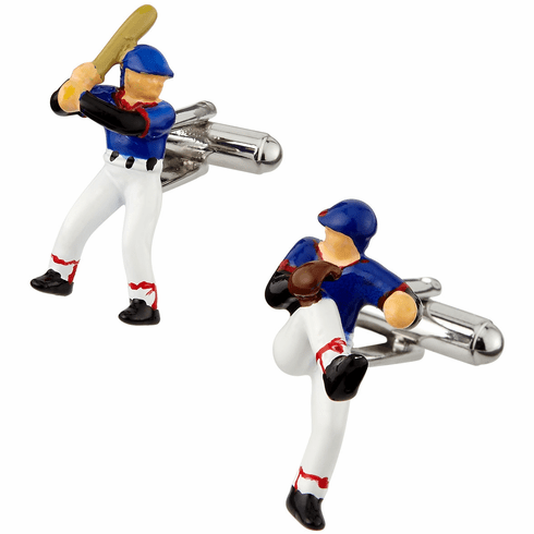 Baseball Player Cufflinks<br>ONLY 3 SETS LEFT!