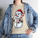 Baseball Snowman with Red Scarf Short Sleeve Tee, Long Sleeve T-Shirt or Hoodie Sweatshirt