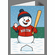 Personalized Baseball Team Snowman Holiday Cards