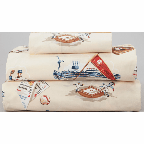 Baseball World Series Twin Sheet Set<br>ONLY 1 LEFT!