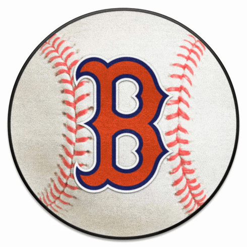 Boston Red Sox MLB 27" Round Baseball Rugs<br>3 DESIGN OPTIONS!