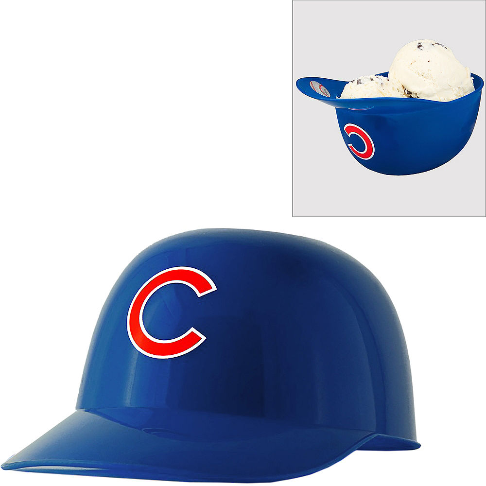 Set of 20 Chicago Cubs 8oz Ice Cream Sundae Baseball Helmet Snack Bowls