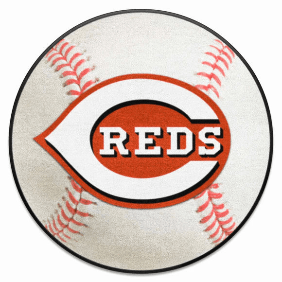 Cincinnati Reds MLB 27" Round Baseball Rug