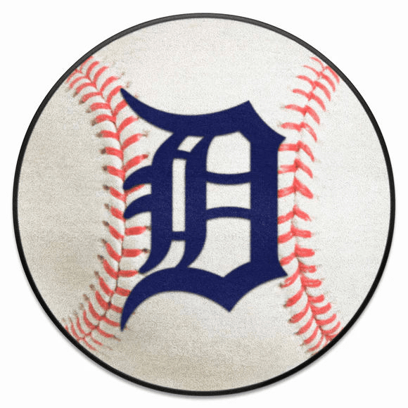 Detroit Tigers MLB 27" Round Baseball Rugs<br>3 DESIGN OPTIONS!
