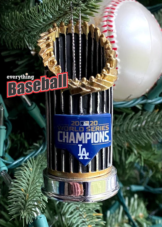 Los Angeles Dodgers 2020 World Series Champions Resin Trophy Ornament