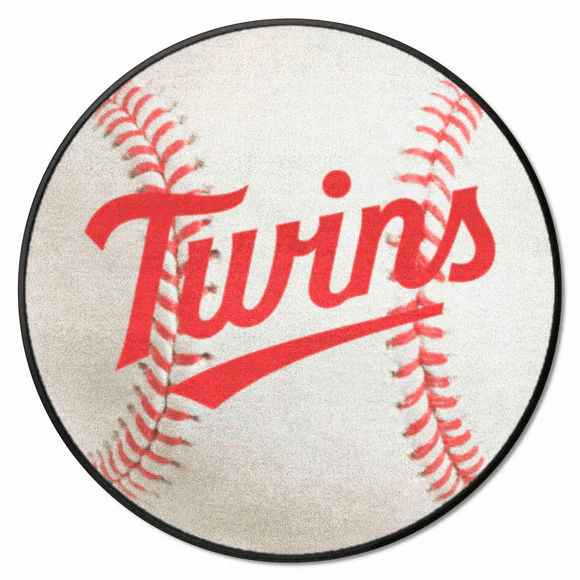 Minnesota Twins MLB 27" Round Baseball Rug