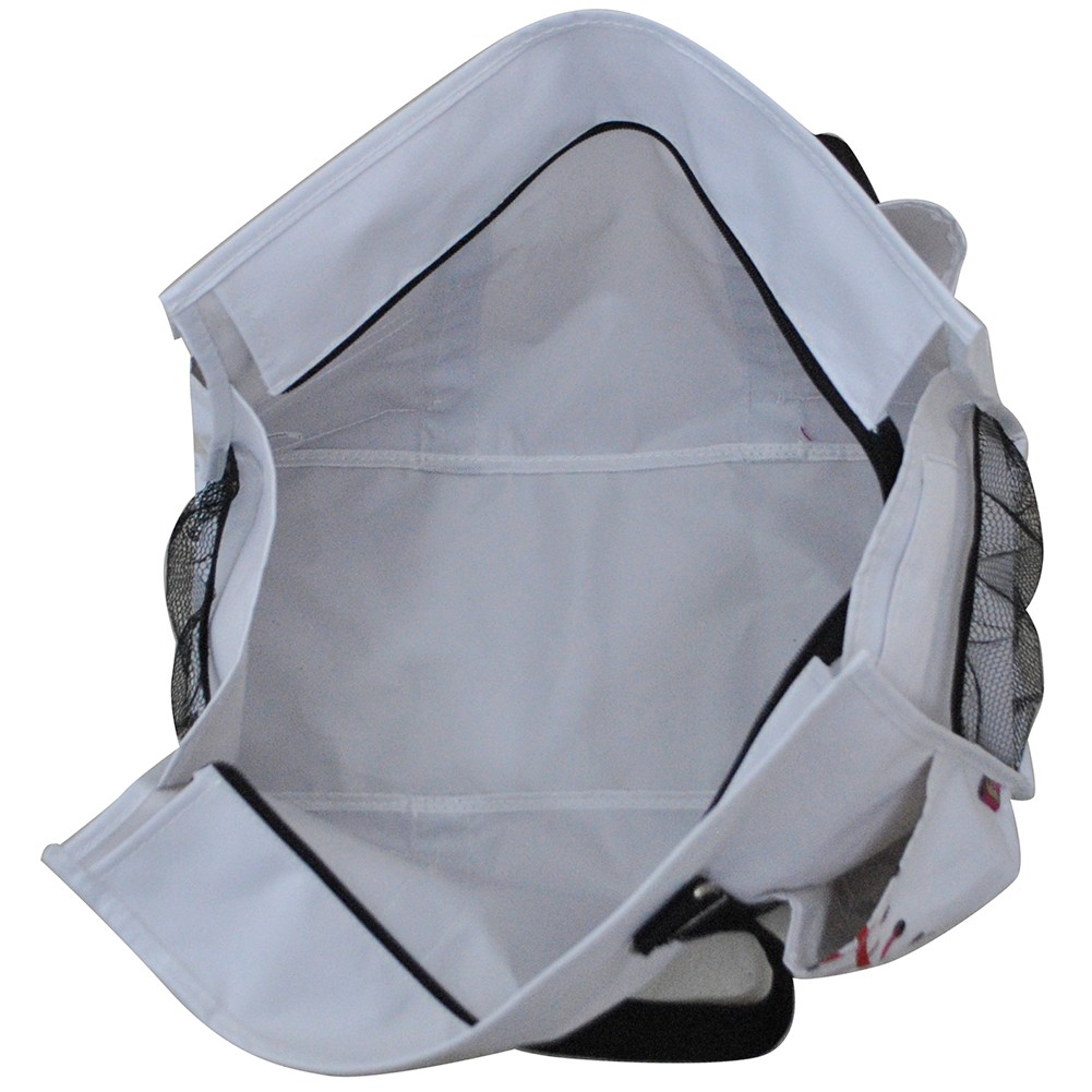 NGIL White Baseball Large Utility Canvas Tote Bag LESS THAN 6 LEFT!