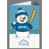 Personalized Baseball Team Snowman Holiday Cards