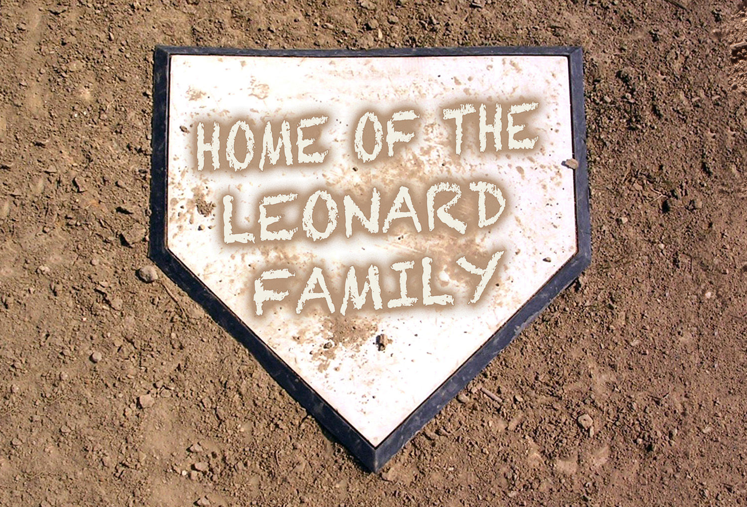 Personalized Home Plate Baseball Door Mat Custom Doormat