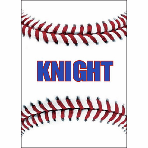 Personalized White Baseball Greeting Cards