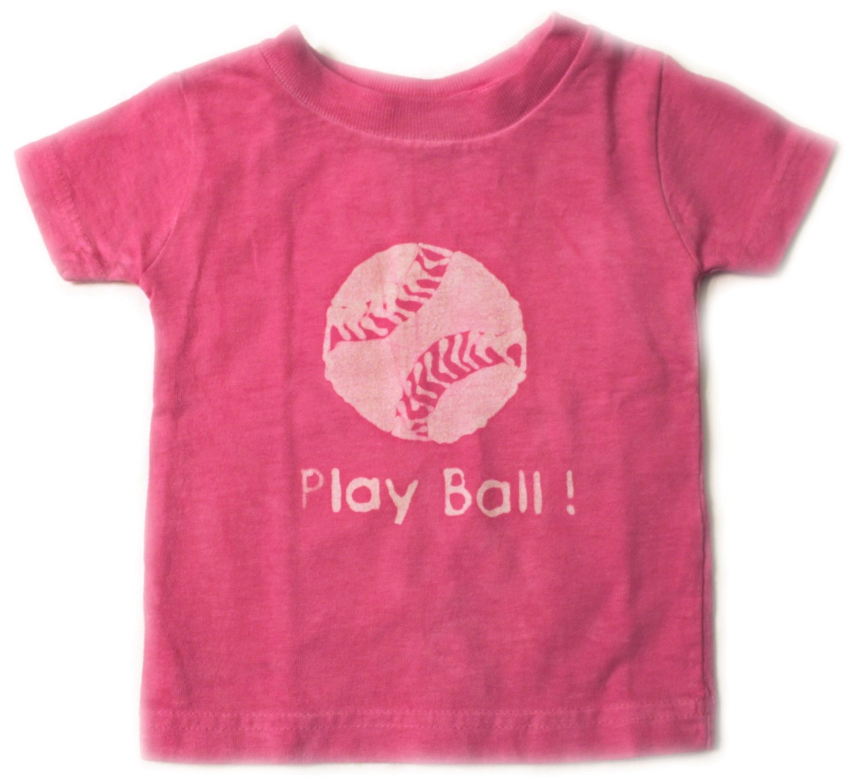Pink or Blue Play Ball Youth Baseball Tees by Lizzy Loo