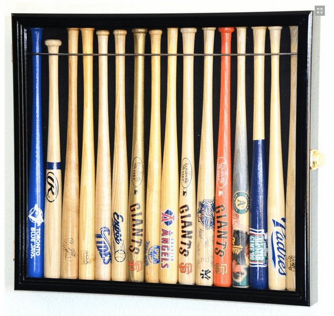Baseball Display Case for Baseballs Bats Jerseys