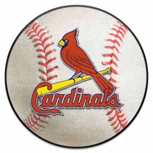 St. Louis Cardinals MLB 27" Round Baseball Rug