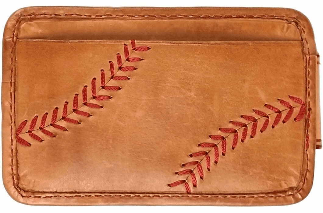 Portefeuille Homme Rawlings - Bi-pli Cuir Noir - Couture Baseball - Occasion