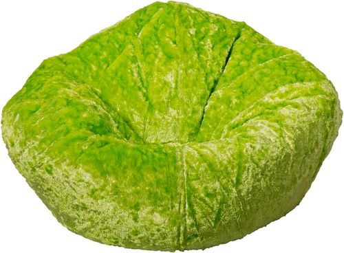 096 Lime Chenille Beanbag